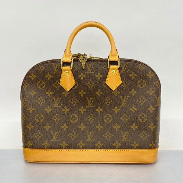 1240001050590 10 Louis Vuitton Alma Monogram Handbag Brown