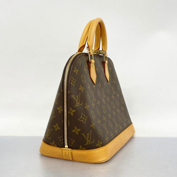 1240001050590 2 Louis Vuitton Alma Monogram Handbag Brown