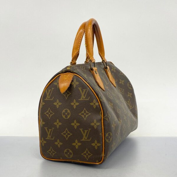 1240001050591 2 Louis Vuitton Monogram Speedy 25 Handbag Brown