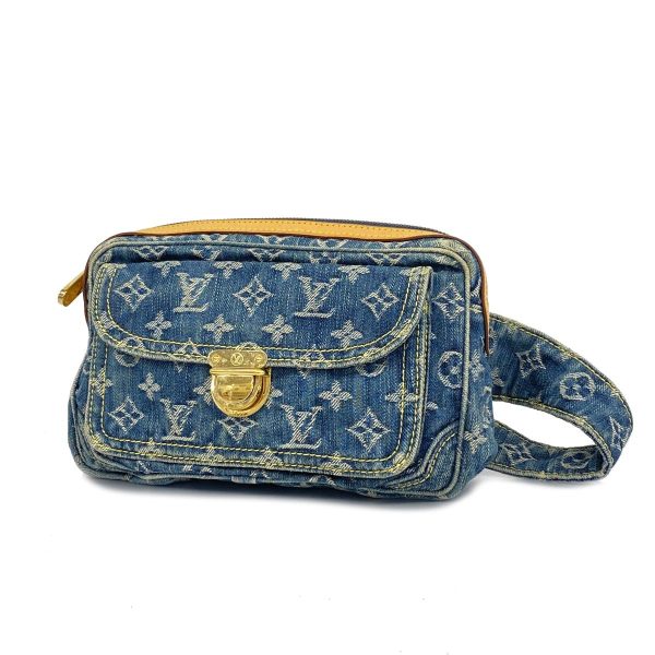 1240001050592 1 Louis Vuitton Bum Bag Monogram Denim Waist Bag Blue