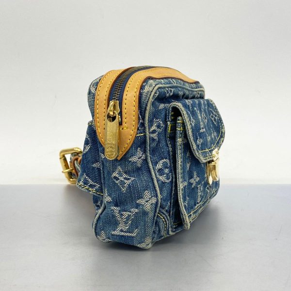 1240001050592 2 Louis Vuitton Bum Bag Monogram Denim Waist Bag Blue