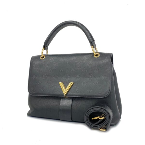 1240001050594 1 Louis Vuitton Monogram Shadow Very 2way Bag Noir