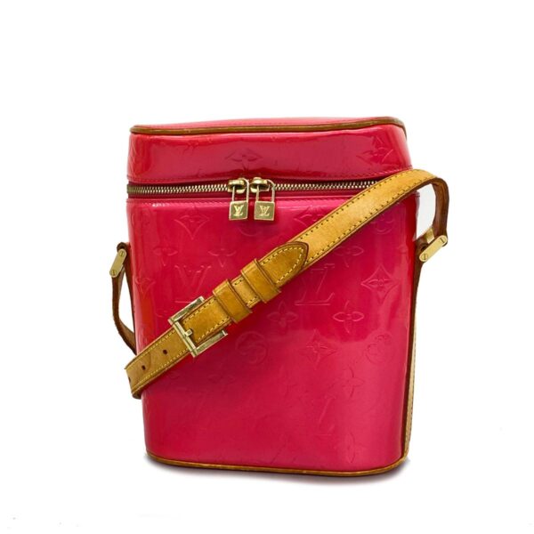 1240001050595 1 Louis Vuitton Vernis Sullivan Shoulder Bag Fuchsia Pink