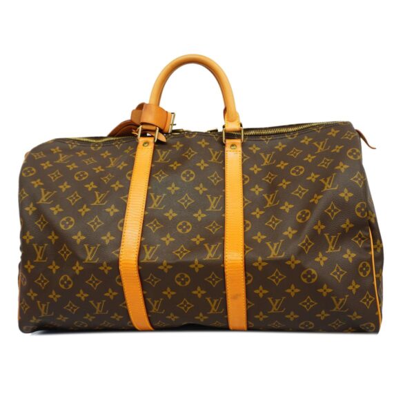 1240001050604 1 Louis Vuitton Monogram Keepall 50 Bag Brown