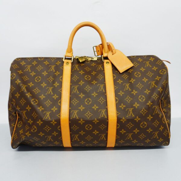 1240001050604 17 Louis Vuitton Monogram Keepall 50 Bag Brown