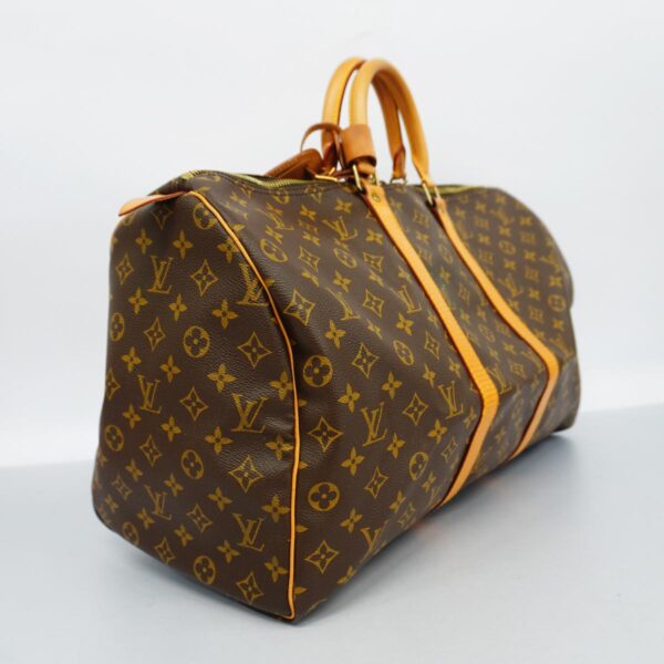 1240001050604 2 Louis Vuitton Monogram Keepall 50 Bag Brown