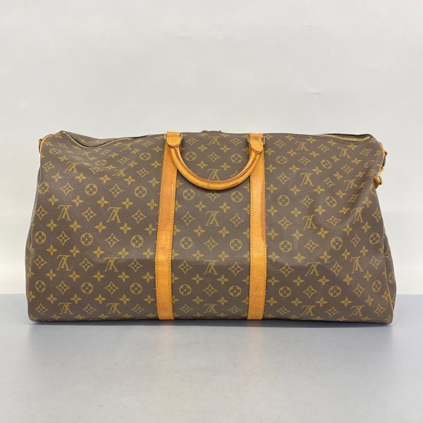 1240001050610 16 Louis Vuitton Keepall Bandouliere 60 Monogram Bag Brown