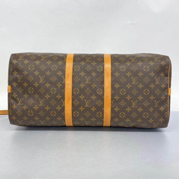 1240001050611 3 1 Louis Vuitton Monogram Keepall Bandouliere 55 Bag Brown