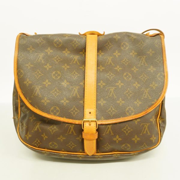 1240001050631 16 Louis Vuitton Saumur 35 Monogram Shoulder Bag Brown