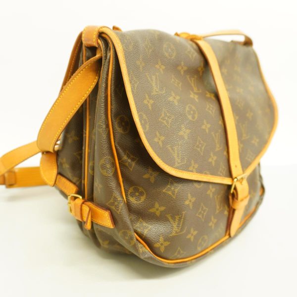 1240001050631 2 Louis Vuitton Saumur 35 Monogram Shoulder Bag Brown