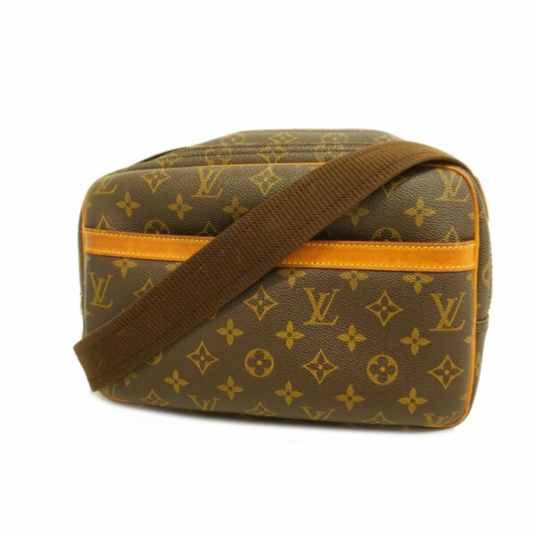 1240001050632 1 Louis Vuitton Monogram Reporter PM Shoulder Bag Brown