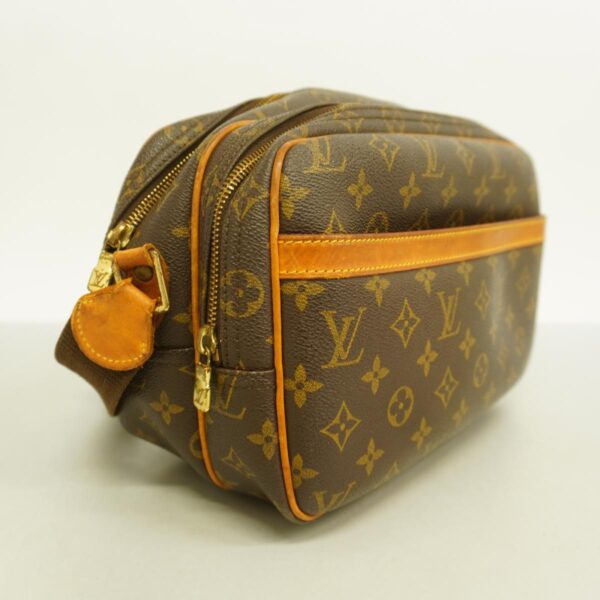 1240001050632 2 Louis Vuitton Monogram Reporter PM Shoulder Bag Brown