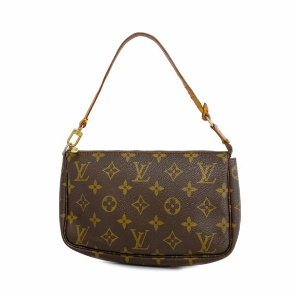 1240001050651 1 Louis Vuitton Monogram Pochette Accessoire Pouch Brown