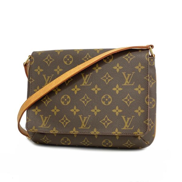 1240001050654 1 Louis Vuitton Monogram Musette Tango Short Strap Shoulder Bag Brown