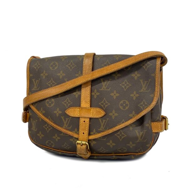 1240001050670 1 Louis Vuitton Monogram Saumur 30 Shoulder Bag Brown