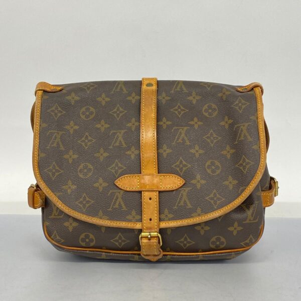 1240001050670 14 Louis Vuitton Monogram Saumur 30 Shoulder Bag Brown