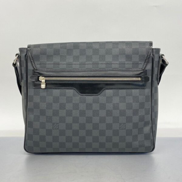 1240001050671 13 Louis Vuitton Damier Graphite Daniel MM Shoulder Bag Black