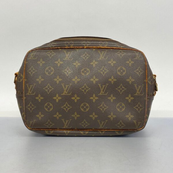 1240001050672 13 Louis Vuitton Monogram Reporter PM Shoulder Bag Brown