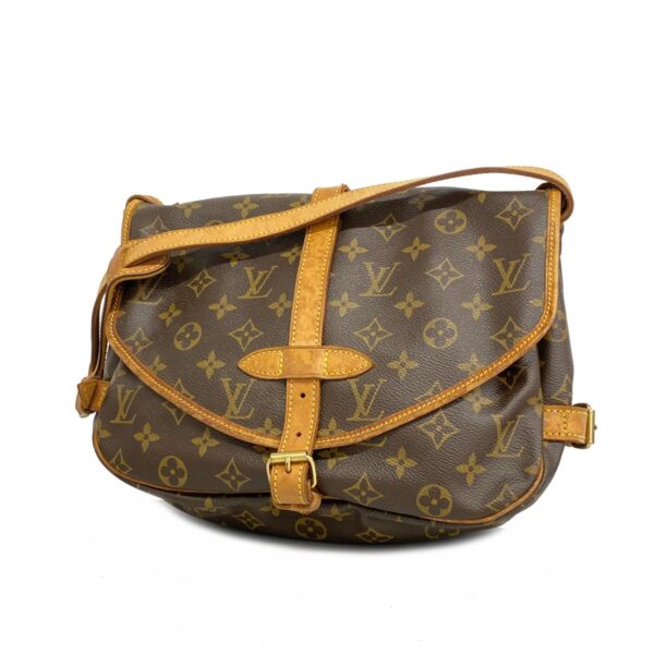 1240001050731 1 Louis Vuitton Monogram Saumur 30 Shoulder Bag Brown