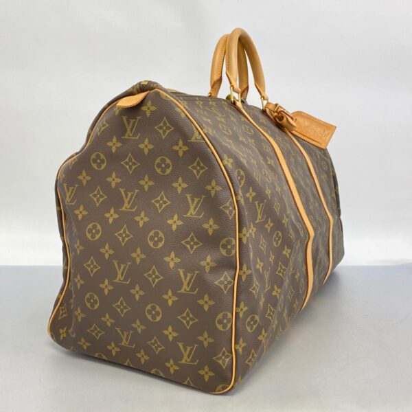 1240001050733 2 Louis Vuitton Monogram Keepall 60 Bag Brown