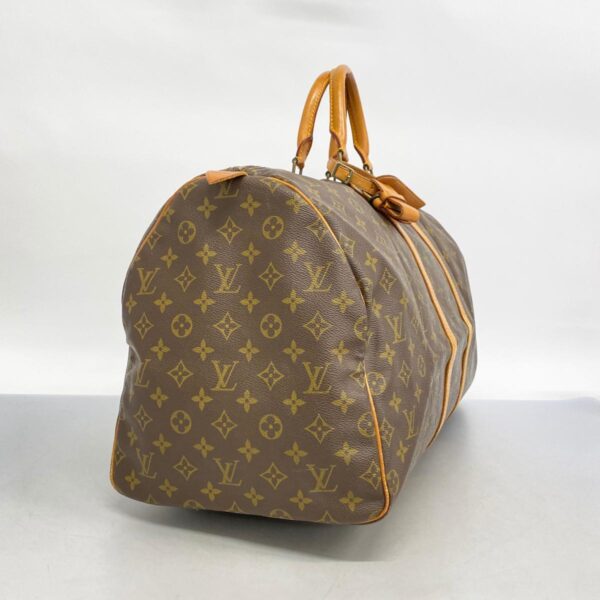 1240001050734 2 Louis Vuitton Monogram Keepall 55 Bag Brown