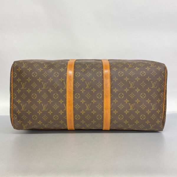 1240001050734 3 Louis Vuitton Monogram Keepall 55 Bag Brown