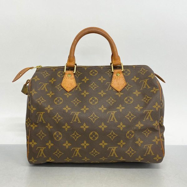 1240001050767 12 Louis Vuitton Speedy 30 Monogram Handbag Brown