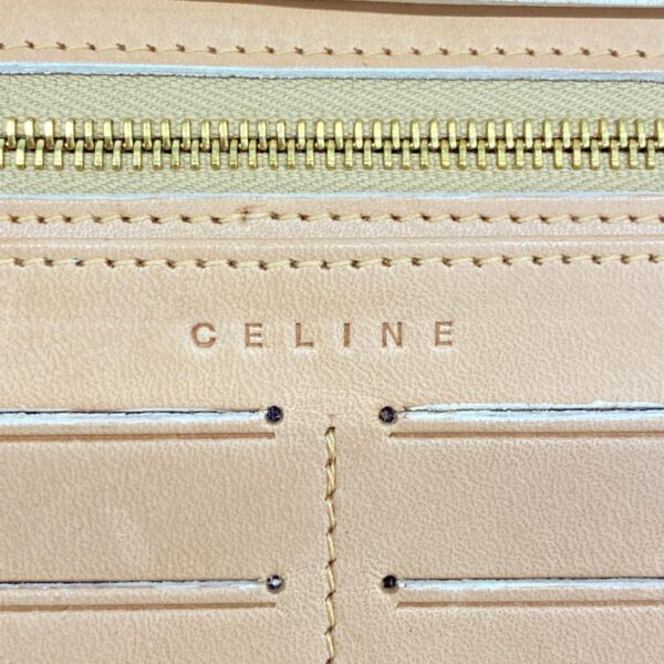 1240001050796 5 Celine C Macadam Suede Shoulder Wallet Beige