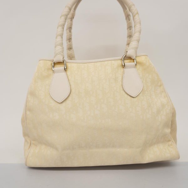 1240001050813 12 Christian Dior Trotter Nylon Tote Bag Ivory