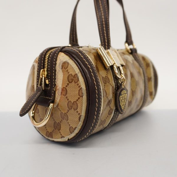 1240001050814 2 Gucci Gg Crystal Handbag Brown Champagne