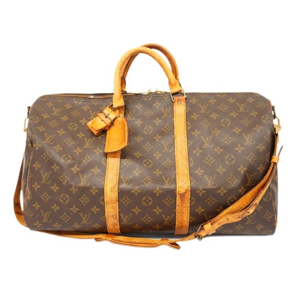 1240001050816 1 Louis Vuitton Keepall Bandouliere 50 Monogram Bag Brown