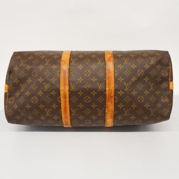 1240001050816 3 Louis Vuitton Keepall Bandouliere 50 Monogram Bag Brown