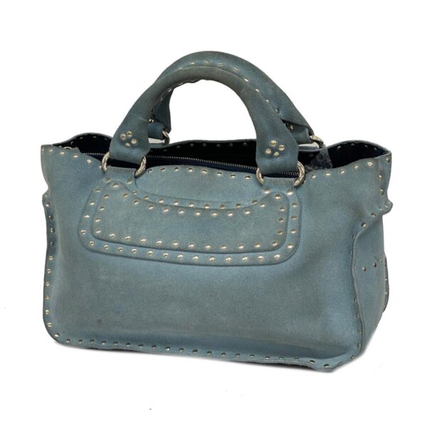 1240001050824 1 Celine Boogie Suede Handbag Blue