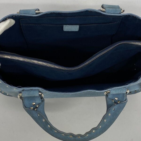 1240001050824 4 Celine Boogie Suede Handbag Blue