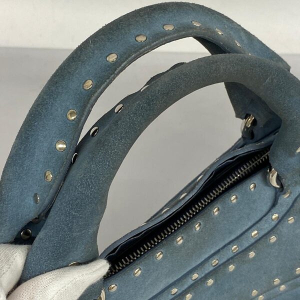 1240001050824 7 Celine Boogie Suede Handbag Blue