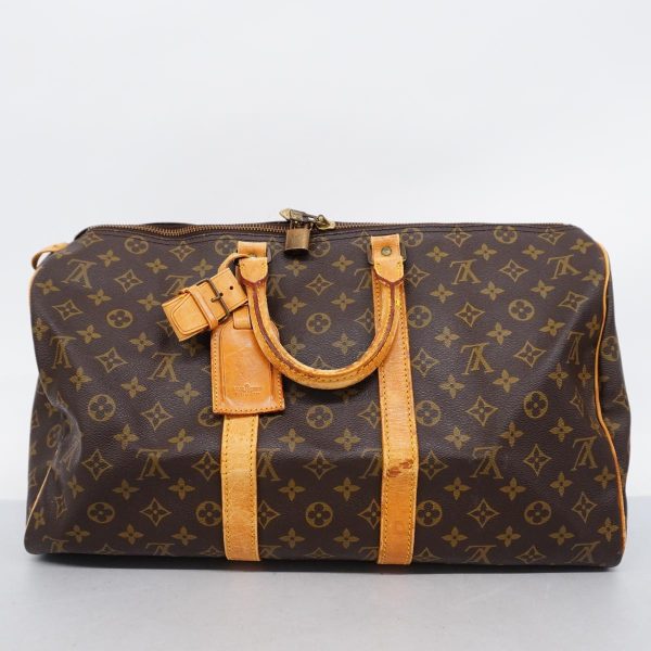 1240001050876 16 Louis Vuitton Keepall 45 Monogram Bag Brown