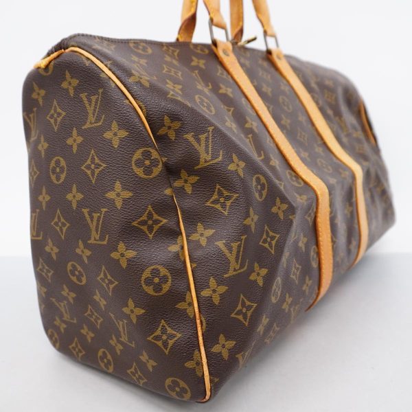 1240001050876 2 Louis Vuitton Keepall 45 Monogram Bag Brown