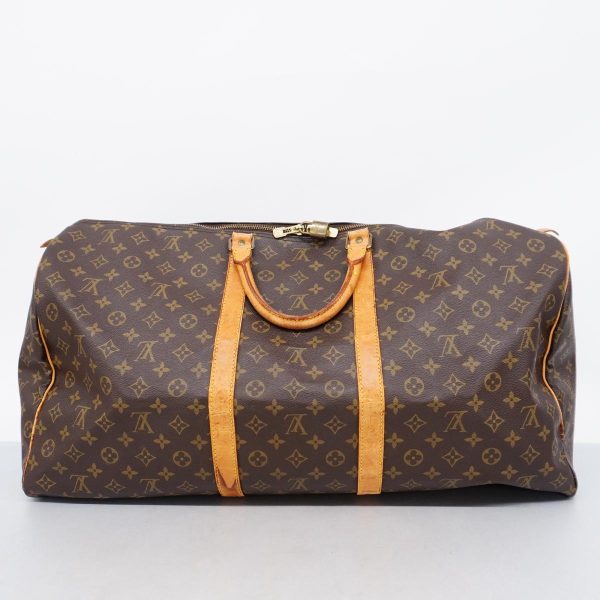 1240001050877 15 Louis Vuitton Keepall 60 Monogram Bag Brown