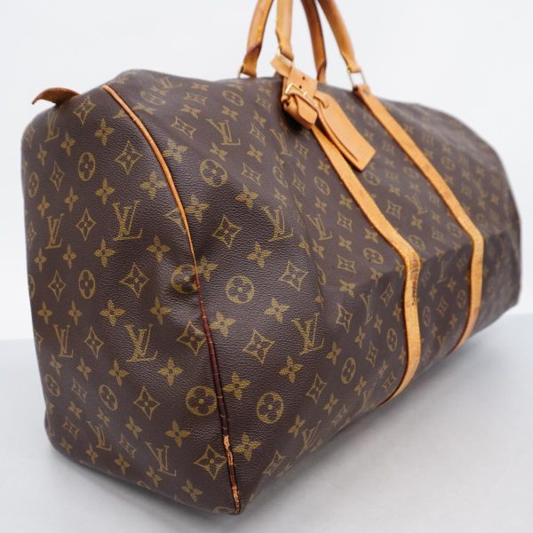 1240001050877 2 Louis Vuitton Keepall 60 Monogram Bag Brown