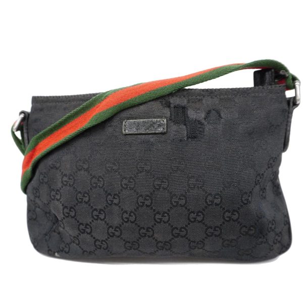 1240001050882 1 Gucci Sherry Line Shoulder Bag Black