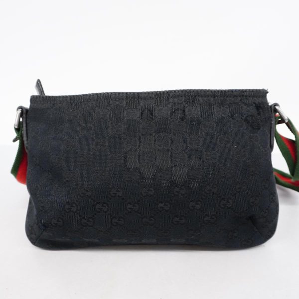 1240001050882 17 Gucci Sherry Line Shoulder Bag Black