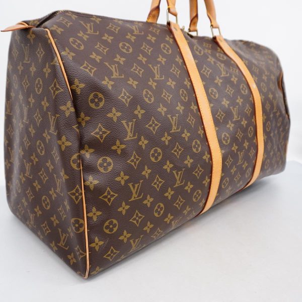 1240001050929 2 Louis Vuitton Keepall 60 Monogram Bag Brown