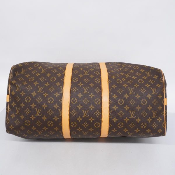 1240001050952 3 Louis Vuitton Keepall Bandouliere 55 Monogram Bag Brown