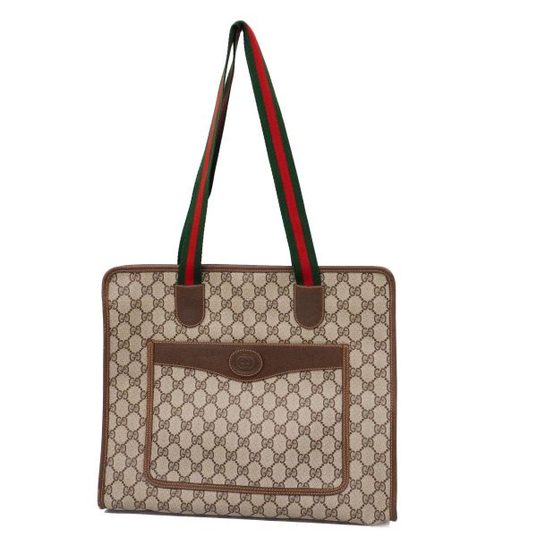 1240001050974 1 Gucci Gg Supreme Tote Bag Brown