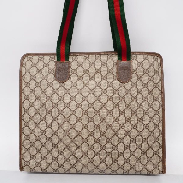 1240001050974 12 Gucci Gg Supreme Tote Bag Brown