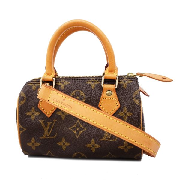 1240001050992 1 Louis Vuitton Mini Speedy Monogram Two Way Bag Brown