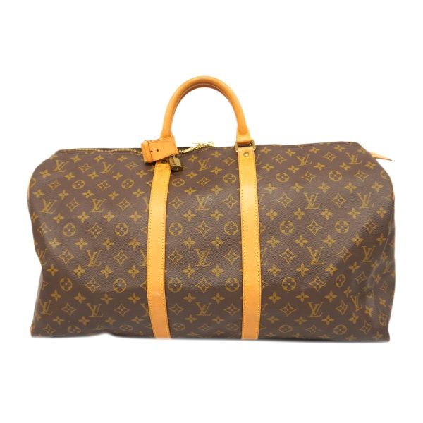 1240001051008 1 Louis Vuitton Keepall 55 Monogram Bag Brown