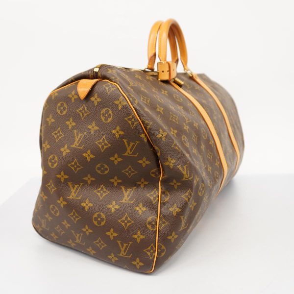 1240001051008 2 Louis Vuitton Keepall 55 Monogram Bag Brown