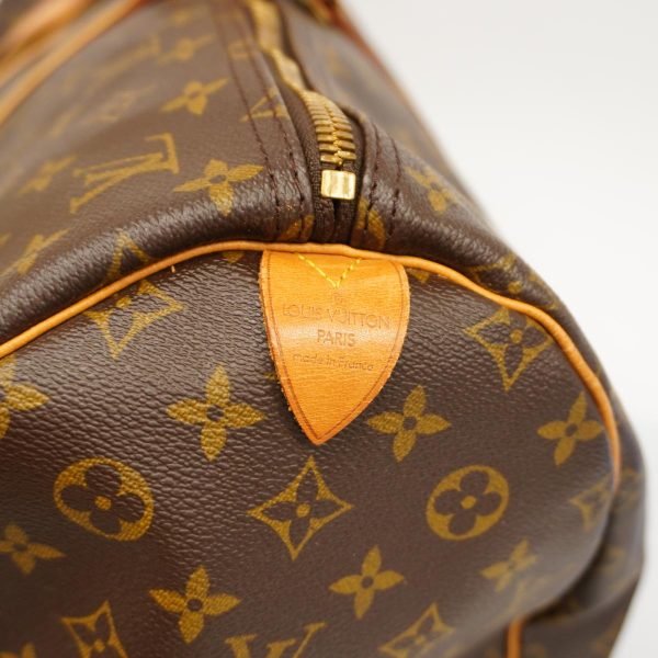 1240001051008 5 Louis Vuitton Keepall 55 Monogram Bag Brown