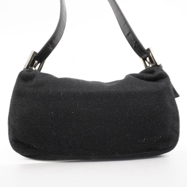 1240001051037 13 Fendi Mamma Bucket Felt Handbag Black